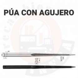 PÚA CARGA PACAS CON AGUJERO...