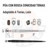 PÚA CARGA PACAS CON ROSCA TENIAS 35X1100