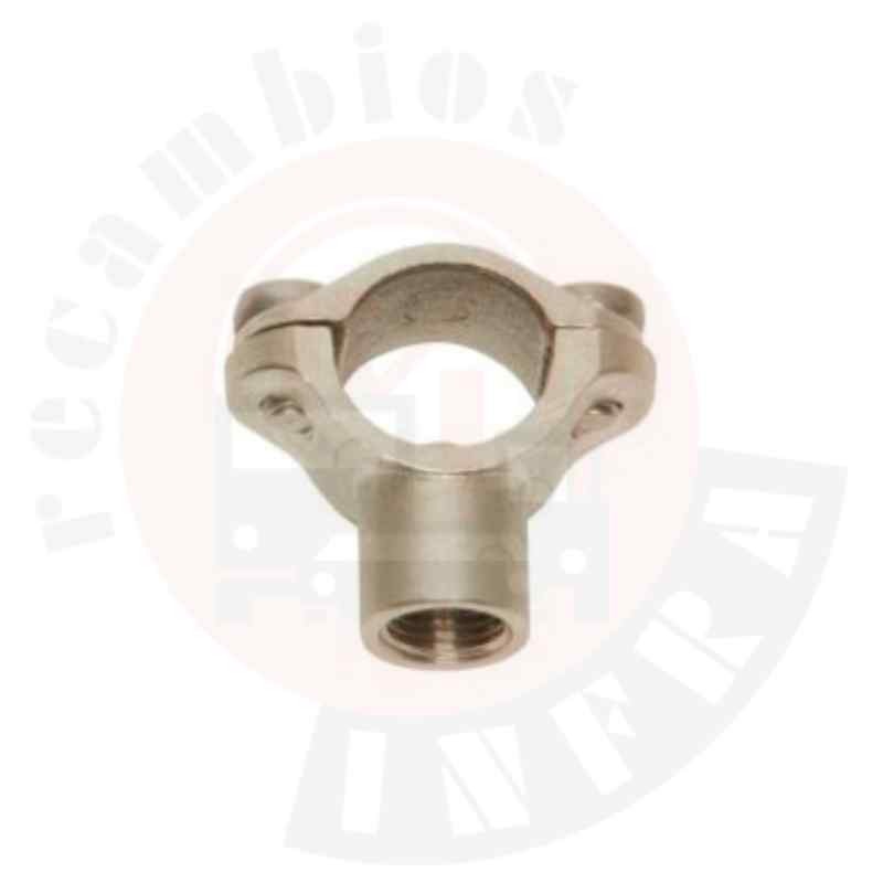 ABRAZADERA EN LATÓN PARA TUBO 1/4 HEMBRA