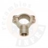 ABRAZADERA EN LATÓN PARA TUBO 1/4 HEMBRA