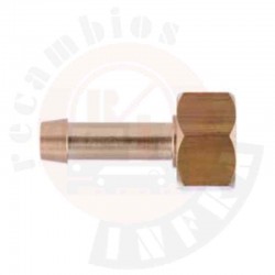 RACOR RECTO EN LATÓN DE 1/2" COMPLETO