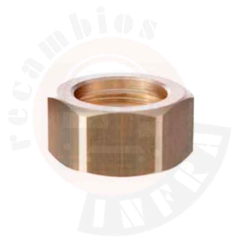 TUERCA HEXAGONAL DE 3/4 EN LATÓN