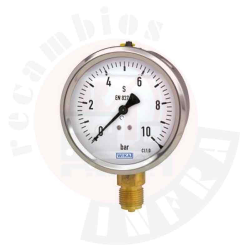 MANÓMETRO GLICERINA INOX 63MM 0-25 BAR