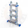 ESCALERA TELECÓPICA WERNER 4 TRAMOS 5 PELDAÑOS