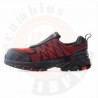 ZAPATO SEGURIDAD TOKIO ROJO S1P SIN CORDONES