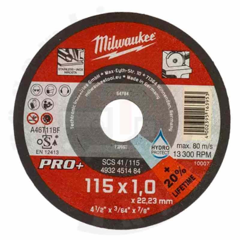 DISCO DE CORTE PRO+ SCS 41/115 MILWAUKEE