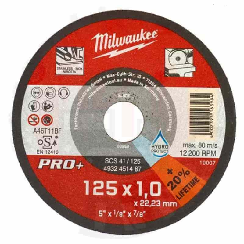 DISCO DE CORTE PRO+ SCS 41/125 MILWAUKEE