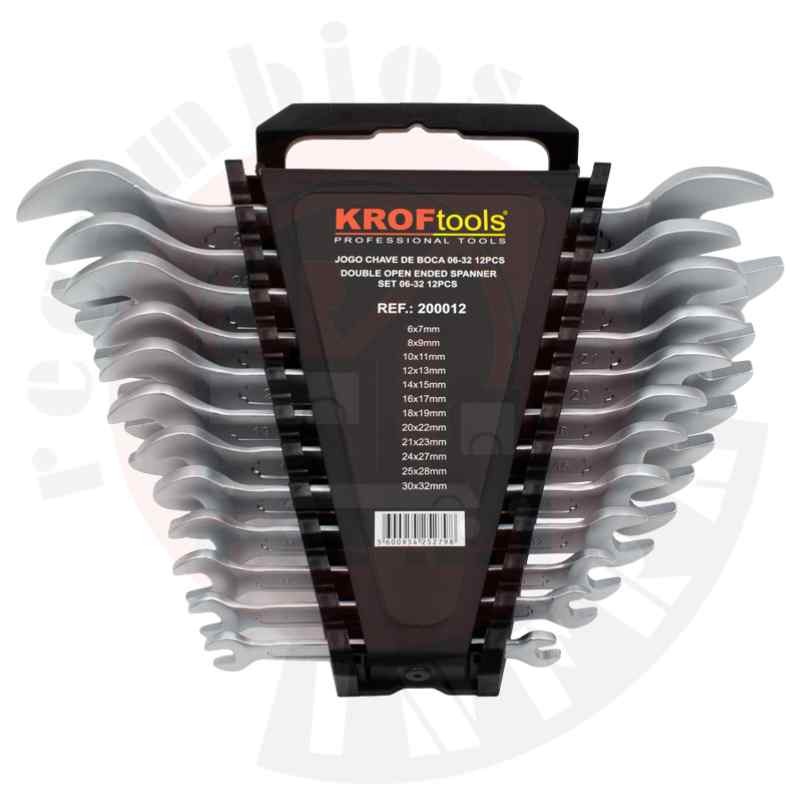 JUEGO 12 LLAVES FIJAS 6-32 MM KROFTOOLS