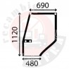 CRISTAL PUERTA IZQUIERDA CASE IH MAXXUM