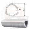 TUBO TRIANGULAR 1000 MM. 32,5 X 2,5
