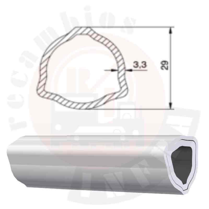 TUBO TRIANGULAR 3000 MM. 29 X 3,3