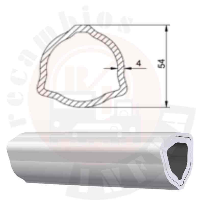 TUBO TRIANGULAR 1000 MM. 54 X 4