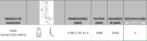 Cuchilla Cumar Ferri FEI-13