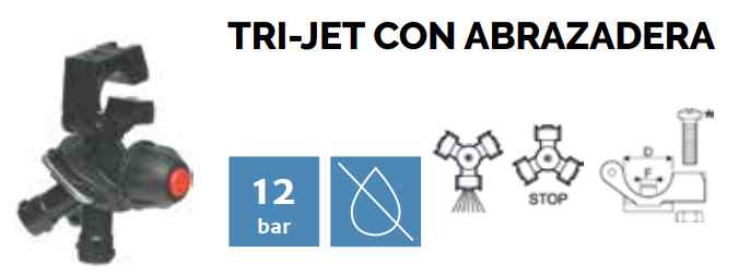 Portaboquilla tri-jet antigoteo para tuerca bayoneta Sirfran Portaboquilla tri-jet antigoteo para tuerca bayoneta