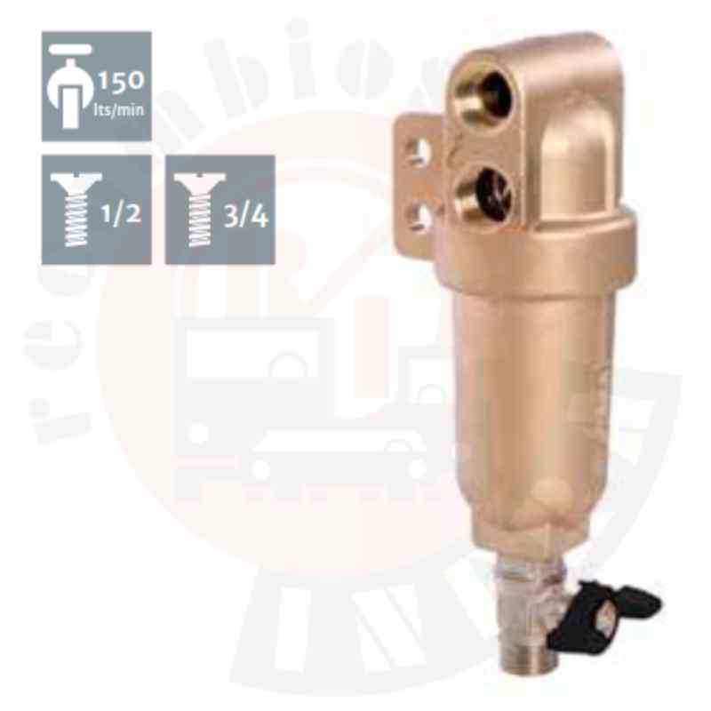Filtro en línea de latón Sirfran 50bar 150L/min Filtro en línea de latón Sirfran 50bar 150L/min