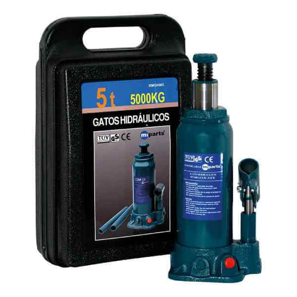 Gato hidráulico MiParts 5T con maletín Gato hidráulico MiParts de 5 toneladas con maletín
