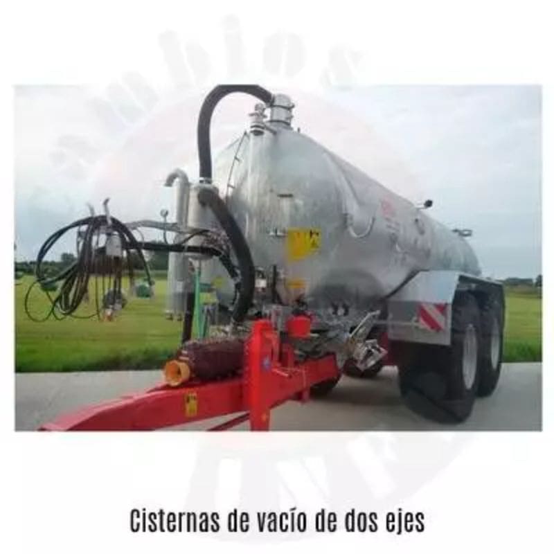 Depresores Hertell KDP en cisterna de vacío de dos ejes.