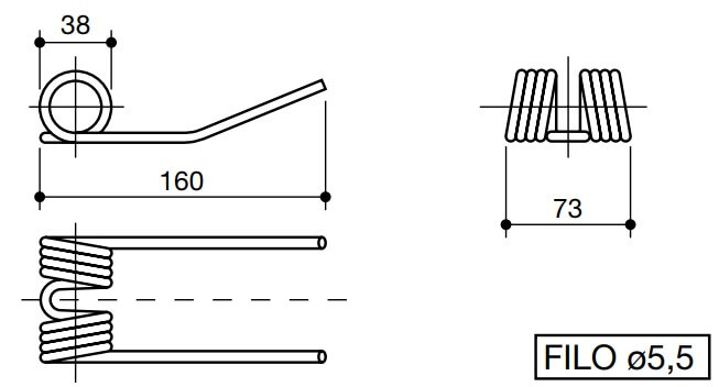 Esquema muelle rotoempacadora LS60018 Esquema MUELLE ROTOEMPACADORA LS60018