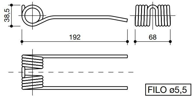 Esquema MUELLE ROTOEMPACADORA LS60065
