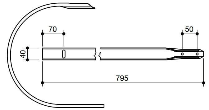 Esquema cinta rotoempacadora LS65006 Esquema CINTA ROTOEMPACADORA LS65006