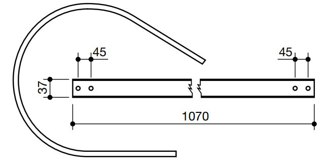 Esquema costilla rotoempacadora LS65026 Esquema COSTILLA ROTOEMPACADORA LS65026