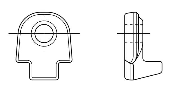 Esquema SOPORTE RASTRILLO LS99031