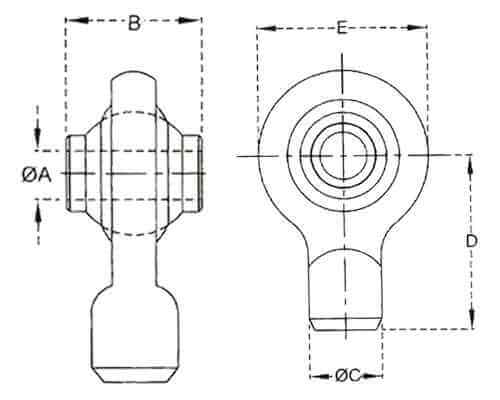 Rótula de cuello redondo WETL Rótula de cuello redondo para soldar WETL