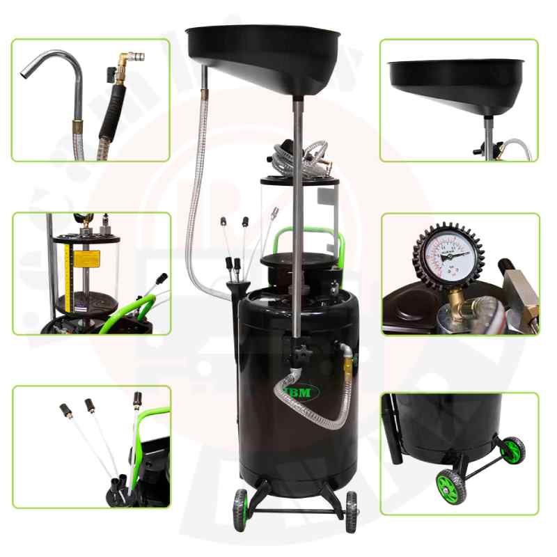 Recogedor de aceite JBM con capacidad de hasta 90 litros y sistema de aspiración