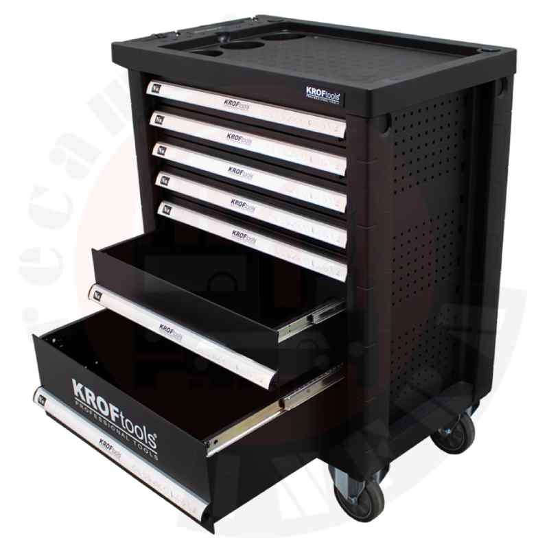 Carro de herrmientas completo Kroftools 8612. Cajones