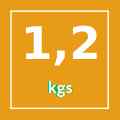 Peso 1,2 Kg.