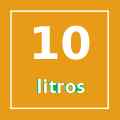 Capacidad para 10 litros. Hasta 10 litros de capacidad