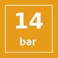 Presión hasta 14 bar Presión hasta 14 bar