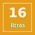 Capacidad para 16 litros. Hasta 16 litros de capacidad