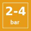 Presión entre 2 y 4 bar Presión entre 2 y 4 bar