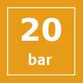 Presión de 20 bar Presión de 20 bar