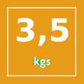 Solo 3,5 Kg. de peso Solo 3,5kg de peso