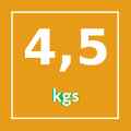 Solo 4,5 Kg. de peso Solo 4,5kg de peso