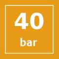 Presión hasta 40 bar Presión hasta 40 bar