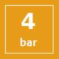 Presión hasta 4 bar Presión hasta 4 bar
