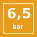 Presión hasta 6,5 bar Presión hasta 6,5 bar