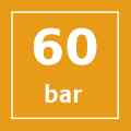 Presión hasta 60 bar Presión hasta 60 bar