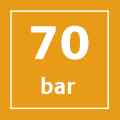 Presión hasta 70 bar Presión hasta 70 bar
