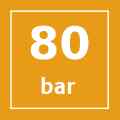 Presión hasta 80 bar Presión hasta 80 bar