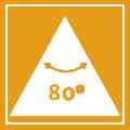 Ángulo de 80º