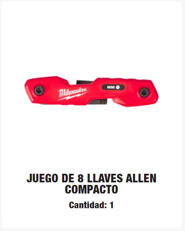 JUEGO DE LAVES ALLEN MILWAUKEE