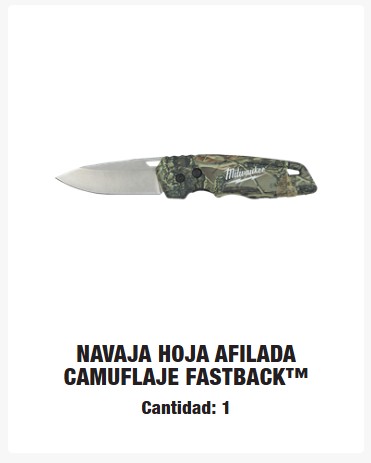 NAVAJA DE CAMUFLAJE MILWAUKEE
