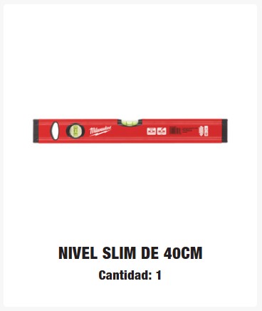 NIVEL SLIM DE 40CM MILWAUKEE