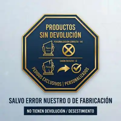 Garantía de calidad contra errores de impresión o fabricación en tu matrícula