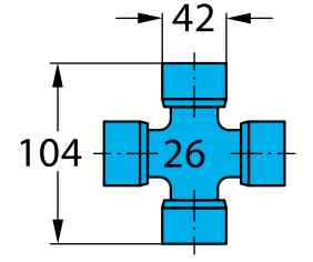 Cruceta transmisión W2600 Walterscheid