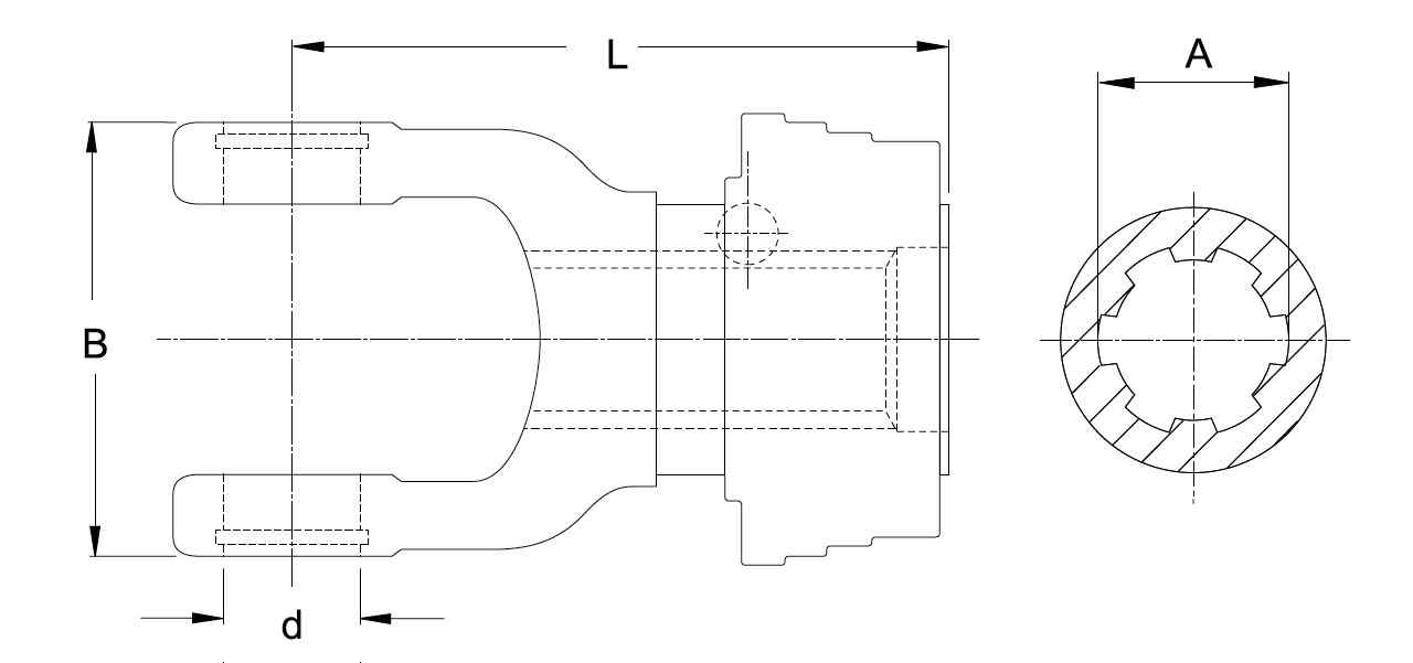 Horquilla QSG 2600 Walterscheid - Esquema